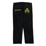 Akademiks Graphic Jeans - 38W 32L Black Cotton