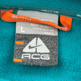 Nike Acg Fleece Jacket - Large Green Polyester