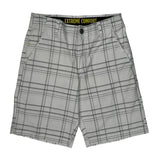 Lee Checked Shorts - 28W 9L Gray Cotton