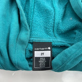 Age 2 Carhartt Hoodie - 2XS Green Cotton