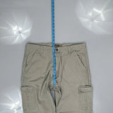 Wrangler Cargo Trousers - 36W 34L Grey Cotton