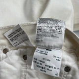 501 Levis Jeans - 32W 30L White Cotton