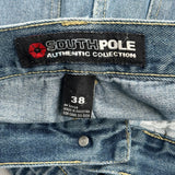 Southpole Denim Shorts - 36W 11L Blue Denim