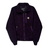 Carhartt Fleece Jacket - XS Purple Polyester