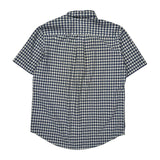 Tommy Hilfiger Checked Short Sleeve Shirt - Medium Blue Cotton