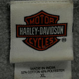 Harley Davidson Graphic Long Sleeve T-Shirt - XL Gray Cotton Blend