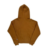 Reverse Weave Champion Hoodie - Small Brown Cotton Blend