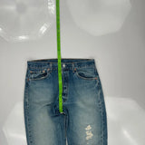 501 Levis Jeans - 30W 27L Blue Denim