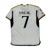 Real Madrid Adidas 2023-24 Vini Jr Home Football Shirt - 2XL White Polyester