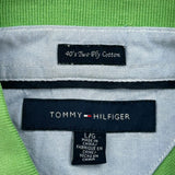 Tommy Hilfiger Polo Shirt - Large Green Cotton