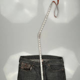 True Religion Contrast Stitch Jeans - 38W 31L Gray Cotton