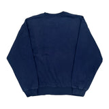 90s Blank Russell Athletic Sweatshirt - Large Navy Cotton Blend