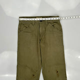 Blue Mountain Carpenter Trousers - 30W 31L Green Cotton