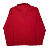 Polo By Ralph Lauren 1/4 Zip - Large Red Cotton
