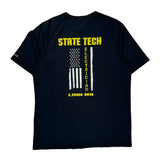 State Tech Electrical Technology Carhartt Graphic T-Shirt - Large Navy Cotton