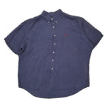 Blake Ralph Lauren Short Sleeve Shirt - 2XL Blue Linen