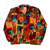 1980'S Bon Worth Floral Shell Jacket - Large Multicoloured Polyester