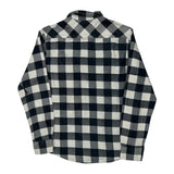 Identic Checked Flannel Shirt - Small Black & White Cotton