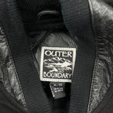 2004/2005 Division Champions Outer Boundary Graphic Varsity Jacket - XL Black Leather