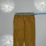 Carhartt Carpenter Trousers - 32W 32L Brown Cotton