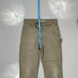 Carhartt Carpenter Trousers - 32W 32L Beige Cotton