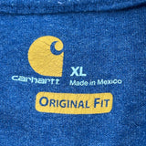 Carhartt T-Shirt - XL Blue Cotton