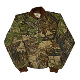 Age 12 Red Head Camo Bomber Jacket - Medium Camo Cotton