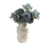 ANYDECO Flower Vase White Medium Melting Style Nordic Pot Home Decor