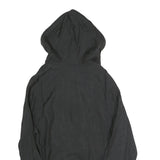 ZARA Womens Black Hooded Top Long Sleeve V-Neck XS Lightweight Casual