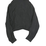 ZARA Womens Black Hooded Top Long Sleeve V-Neck XS Lightweight Casual