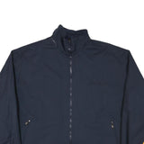 ALASKA Mens Navy Blue & Yellow Jacket XL Polyester Blend Plain Zip Casual