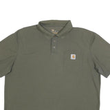 KAPPA Mens Green Short Sleeve Plain XL Cotton Blend Casual Polo Shirt