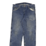 DICKIES Mens Jeans Blue Regular Straight Denim Medium W36 L34 Workwear Zip