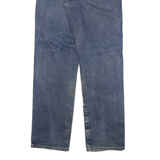 DICKIES Mens Jeans Blue Regular Straight Denim Medium W36 L34 Workwear Zip