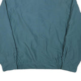 Mens Blue Polyester Blend Zip Jacket L Casual Plain Lightweight Outerwear