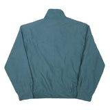 Mens Blue Polyester Blend Zip Jacket L Casual Plain Lightweight Outerwear