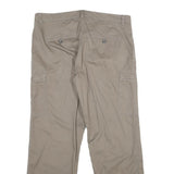 NORTH ROUTE Womens Polyester Blend Beige Regular Fit Straight Trousers W38 L32