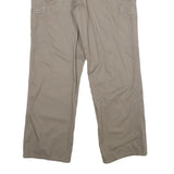 NORTH ROUTE Womens Polyester Blend Beige Regular Fit Straight Trousers W38 L32