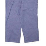 SPILAG Mens Cotton Blend Blue Relaxed Straight Trousers W38 L23 Casual Workwear