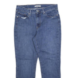 LEVI'S Womens Classic Blue Denim Straight Medium W30 L27 Jeans Zip Cotton Blend