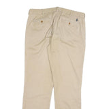 POLO RALPH LAUREN Mens Regular Fit Beige Cotton Blend Trousers W34 L34 Casual
