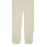 JACOB COHEN Womens Beige Slim Cotton Blend Trousers W28 L33 Zip Casual Stylish