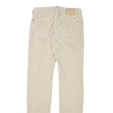 JACOB COHEN Womens Beige Slim Cotton Blend Trousers W28 L33 Zip Casual Stylish