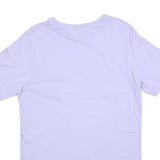 ELLESSE Womens Lilac Cotton Blend T-Shirt UK 12 Short Sleeve Crew Neck Casual