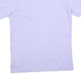 ELLESSE Womens Lilac Cotton Blend T-Shirt UK 12 Short Sleeve Crew Neck Casual
