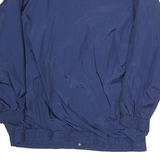 BLAIR Mens Blue Nylon Button Jacket M Plain Lightweight Casual Outerwear