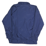 BLAIR Mens Blue Nylon Button Jacket M Plain Lightweight Casual Outerwear