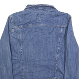 TOMMY HILFIGER Womens Blue Denim Jacket XL Cotton Classic Button Closure Casual