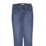 LEVI'S 721 Womens Jeans Blue Slim Skinny Denim Medium W28 L30 Stretch Zip
