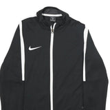 NIKE Mens Black & White Zip Up Jacket M Polyester Sportswear Track Top